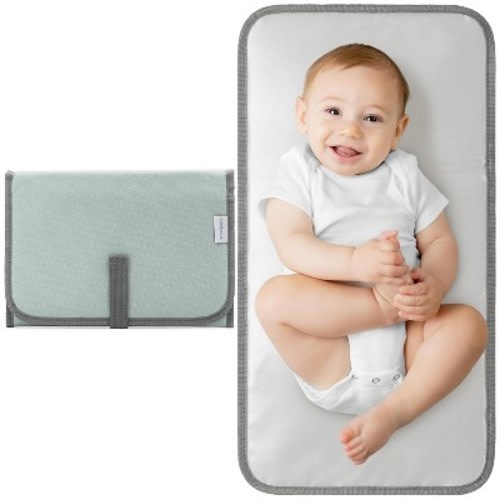 Portable Diaper Changing Pads for Newborn Girl & boy, Compact by Comfy Cubs - Earth Green