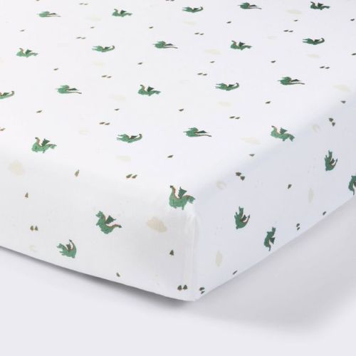 Cotton Fitted Crib Sheet - Dragons - Cloud Island™
