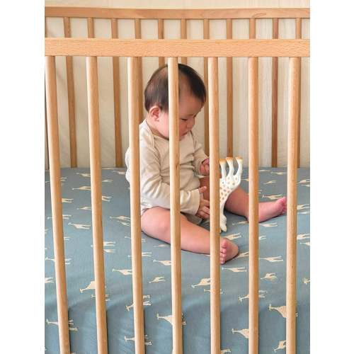Crib Sheet - Giraffe Moss