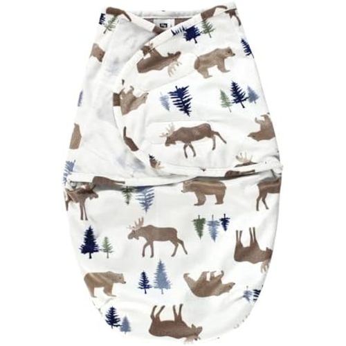 Hudson Baby Unisex Baby Plush Faux Fur Swaddle Wrap