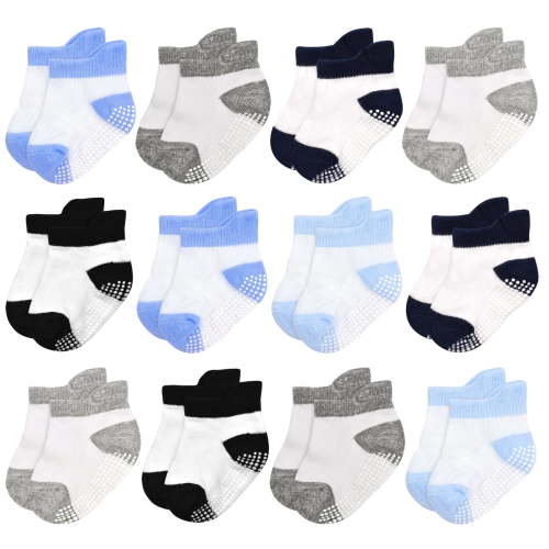 Non-Slip Baby Socks Infant Girls Boys Ankle Anti Slip Socks With Grips For 0-12 Month Toddler 1-5 Years Kids