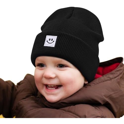 Baby Beanie Knit Ski Hat,Toddler Winter Beanies,Warm Knit Hat for Girls Boys Children Caps