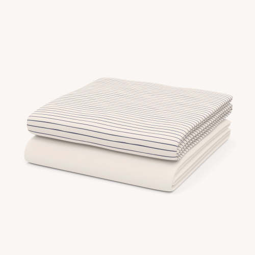 Stripes Sheet Set | Organic Crib Sheets | Nestig