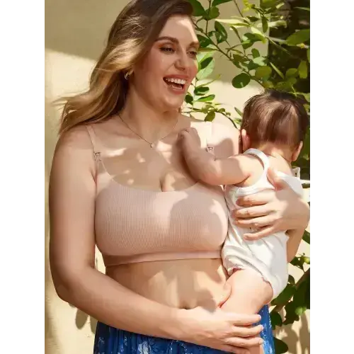Ribbed Scoop Nursing Bralette