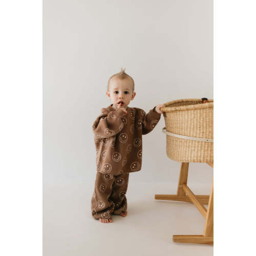 forever french baby Knit Pant Set | Tan Just Smile — buybuy BABY
