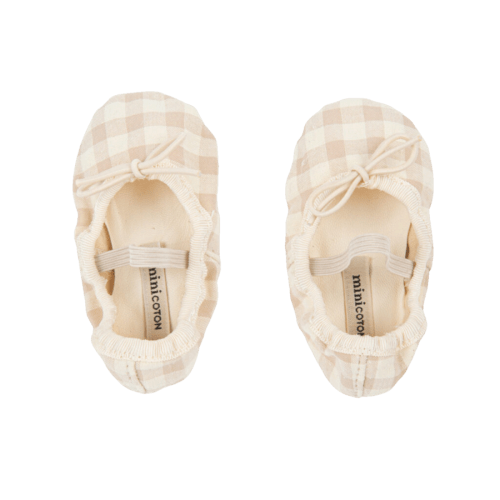 Ballerinas Vichy Rose - Minicoton