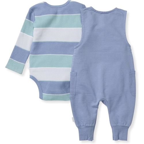 Burt's Bees Baby baby-boys Romper Jumpsuit, 100% Organic Cotton One-piece Short Sleeve Shortall, Long Sleeve Coverall