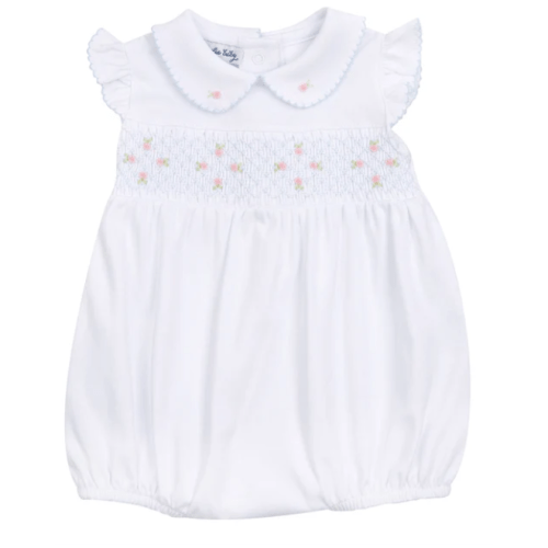 Charlotte Classics Smocked Bubble - Sky Blue