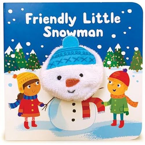 Friendly Little Snowman Finger Puppet Christmas Board Book Ages 0-4 (Finger Puppet Book)