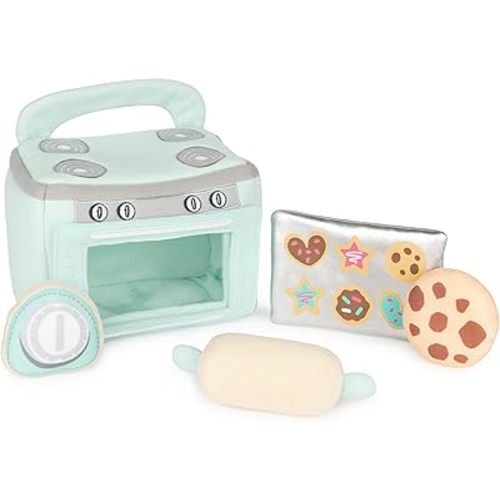Baby GUND My First Baking Plush Playset with Sounds, Rattle, Squeaks and Crinkles, Ultra Soft Plush Sensory Toy for Babies and Newborns