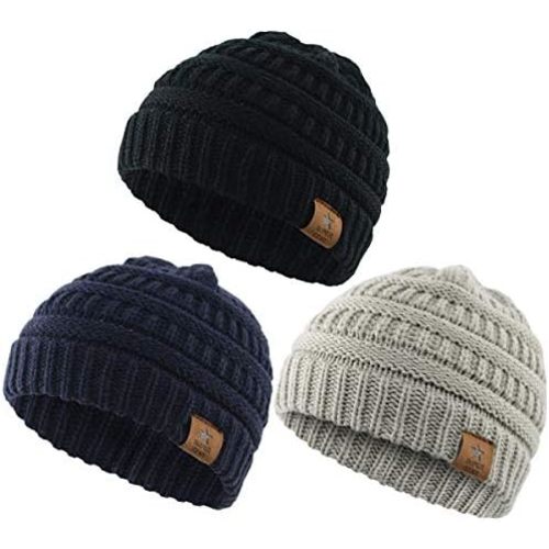 Durio Baby Beanie - Stretchy Knit Winter Hat for Babies & Kids 0-8T, Soft & Warm Newborn Infant Toddler Beanie for Boys Girls