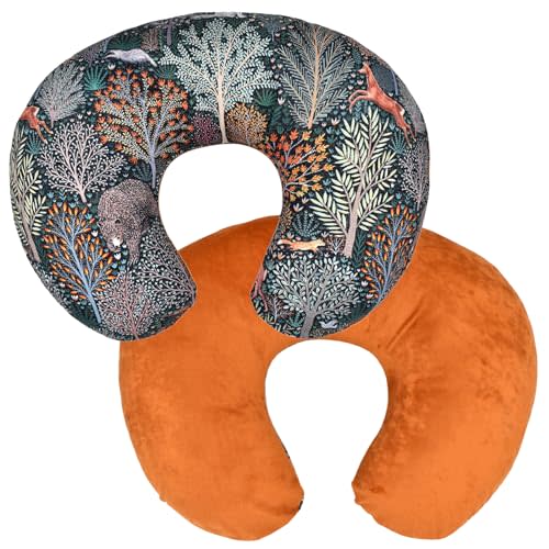 Winmany Baby Nursing Pillow Cover Newborn Removable Breastfeeding Pillowcover Cute Pattern Girls Boys Nursing Pillowcase for Breast and Bottole Feeding