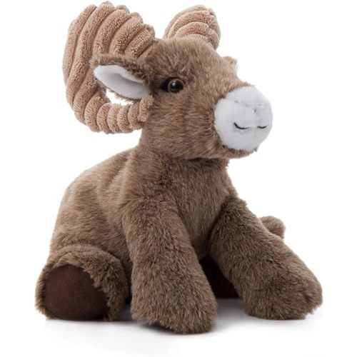 The Petting Zoo Big Horn Sheep Stuffed Animal Plushie, Gifts for Kids, Wild Onez Wildlife Animals, Sheep Plush Toy 9 inches