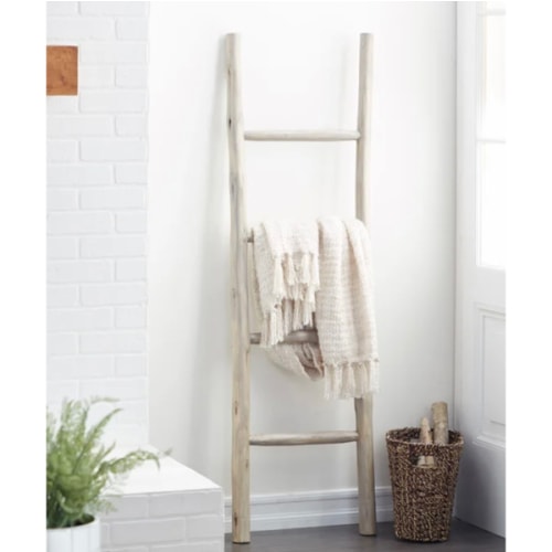Teak Wood Handmade 4 Rack Ladder 18" x 2" x 59"
