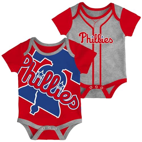 Outerstuff MLB Newborn & Infants 0-24 Months 2 Piece Team Graphic Creeper Bodysuit Romper Set