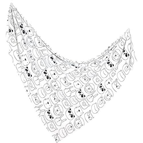 – Swaddle Blanket – Viscose made from Bamboo Soft Baby Blanket Baby Boy/Girl –Stretchy Newborn Baby Wrap – Nursery Receiving Blanket –Gender Neutral –47” x 47” (Monochrome Animals Print)