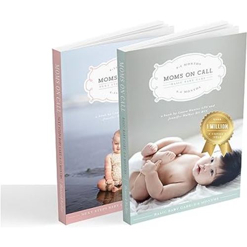 Moms on Call 2 Book Bundle | Basic Baby Care & Next Steps Baby Care 0 Months-15 Months | 2 Book Parenting Set