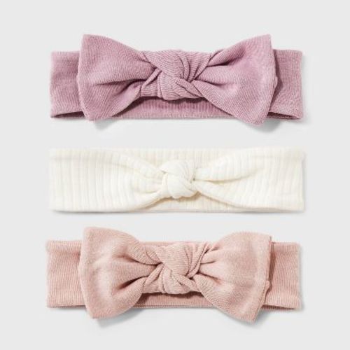 Baby 3pk Headwrap - Cloud Island™ Pink