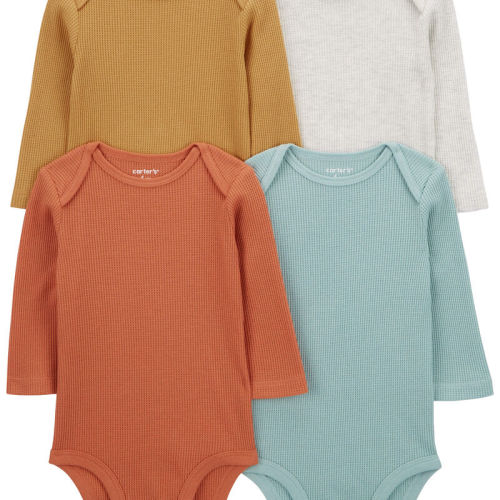 Multi Baby 4-Pack Long-Sleeve Bodysuits | Carter’s Oshkosh Canada