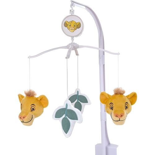 NoJo Disney Lion King - Wild About You Tan and Teal Plush Simba Musical Mobile