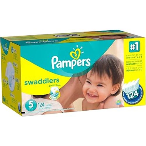 Pampers Swaddlers Diapers Size 5 124 Count (old version)