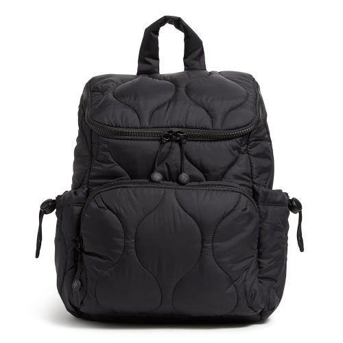Vera Bradley Women's Featherweight Backpack Bookbag, Black, One Size