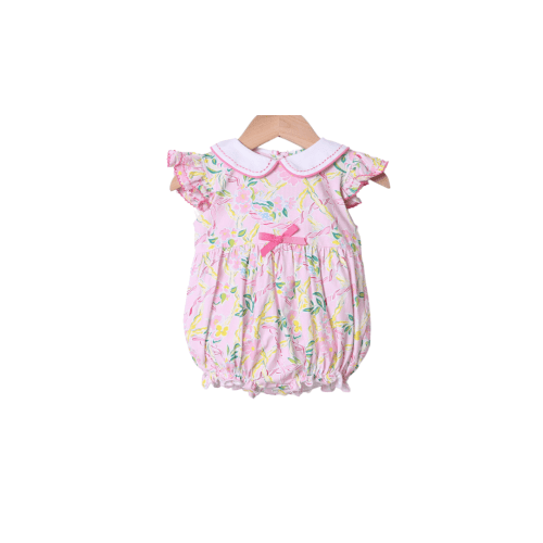 Pink Paradise Ruffle Knit Bubble – The Smocked Flamingo