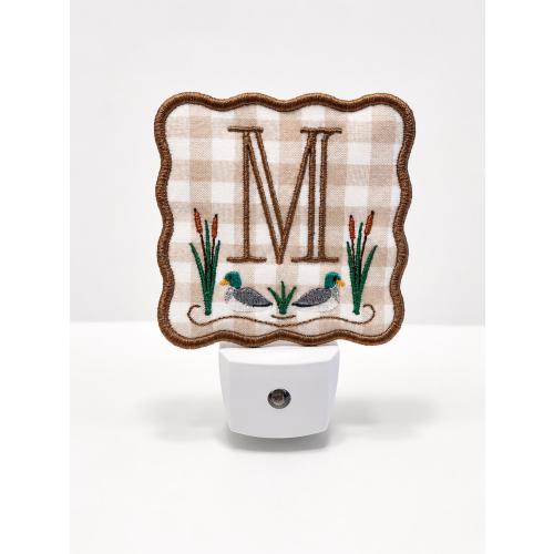 Mallard Custom Embroidered Night Light Interchangeable Cover | Monogrammed | LED Night Light | Nursery Decor, Baby Gift, Boy Room