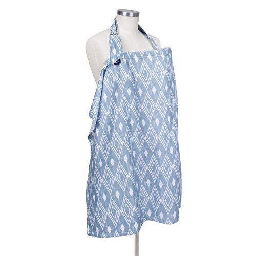 Bebe au Lait Premium Cotton Nursing Cover, Lightweight and Breathable Cotton, Open Neckline, One Size Fits All - Belize