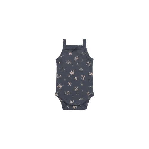 Organic Cotton Bridget Singlet Bodysuit - Petite Fleur Lava