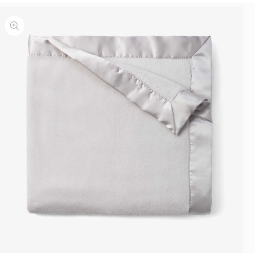 Gray Coral Fleece Baby Stroller Blanket