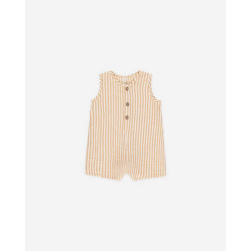 Maverick Romper || Grapefruit Stripe