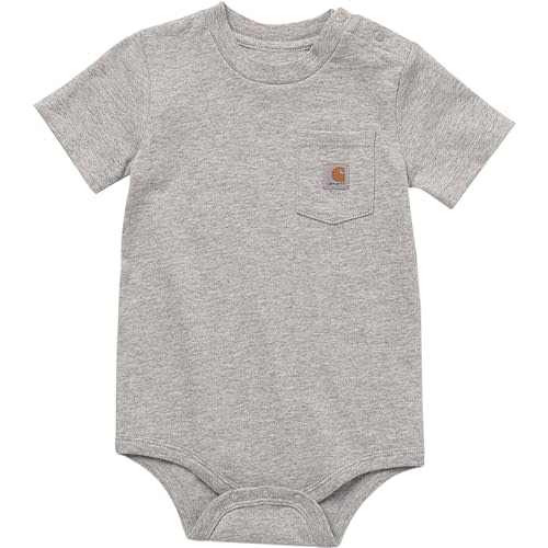 Carhartt Unisex Baby Short-Sleeve Bodysuit Pocket T-Shirt Onesie