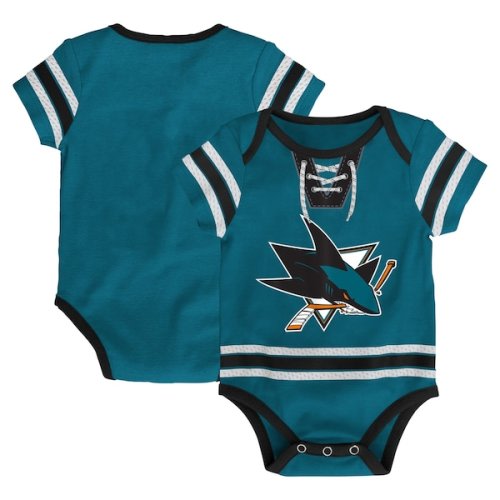 Infant San Jose Sharks Teal Hockey Jersey Bodysuit