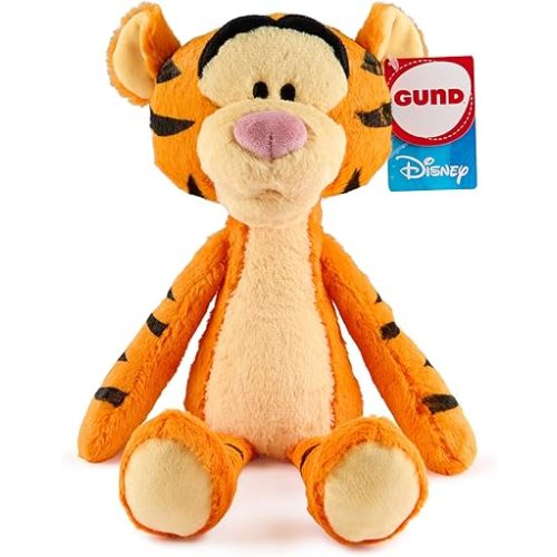 GUND Disney Official Tigger Toothpick Plush, Winnie The Pooh, Tigger Stuffed Animal for Ages 1 and Up, Orange, 15”