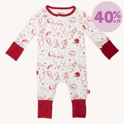 white game day modal magnetic convertible grow with me coverall – Magnetic Me