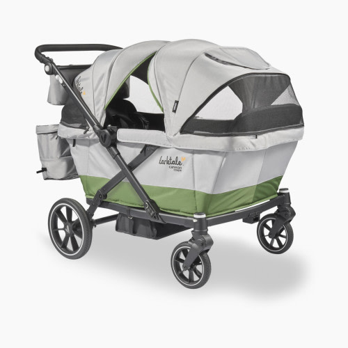 Larktale Caravan Coupe Quad Stroller Wagon - Gray/Green