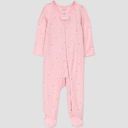 Carter's Just One You® Baby Girls' Floral Comfy Soft Sleep N' Play - Pink Newborn