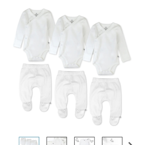 6-Pack Organic Cotton Long Sleeve Kimono Bodysuit & Footed Pant Bundle | Honest Baby Clothing