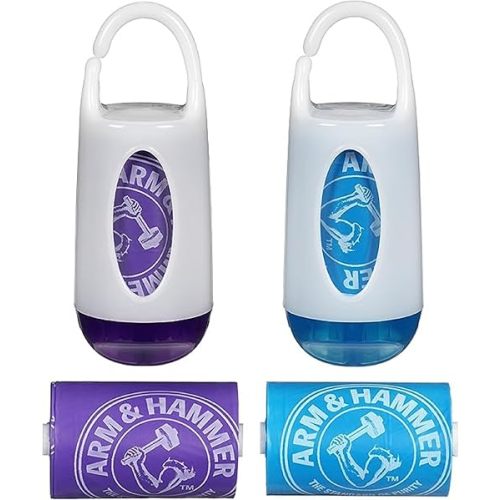 Munchkin Arm & HammerDiaper Bag Dispenser and Bags, 2-Count