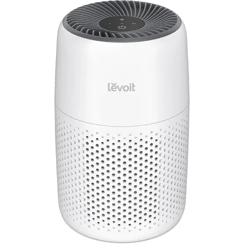 LEVOIT Air Purifiers for Bedroom Home, 3-in-1 Filter Cleaner with Fragrance Sponge for Better Sleep, Filters Smoke, Allergies, Pet Dander, Odor, Dust, Office, Desktop, Portable, Core Mini-P, White