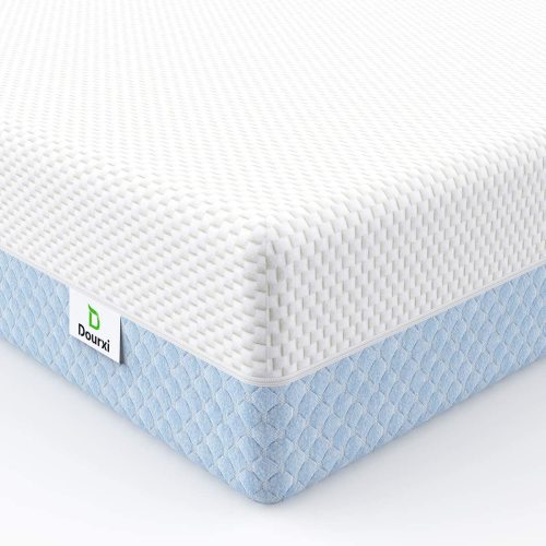 Dourxi Kids Bed Mattress, Dual Sided 6 inch 2-in-1 Foam for Standard Size Crib and Toddler