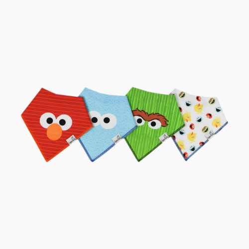 Copper Pearl Sesame Street Bandana Bib Set (4 Pack) - Elmo