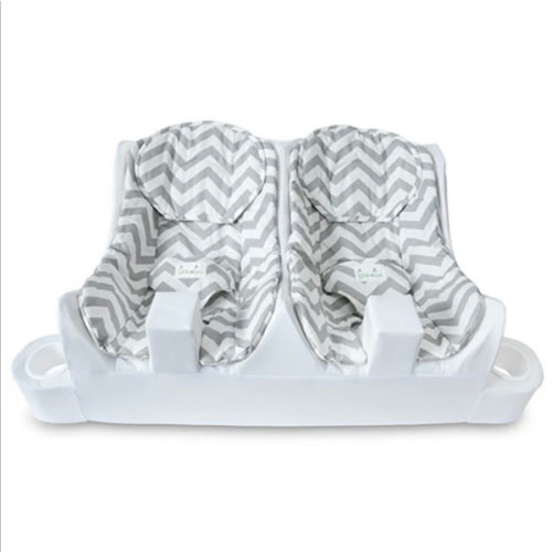 Table For Two - Twin Feeding in Zig-zag Grey