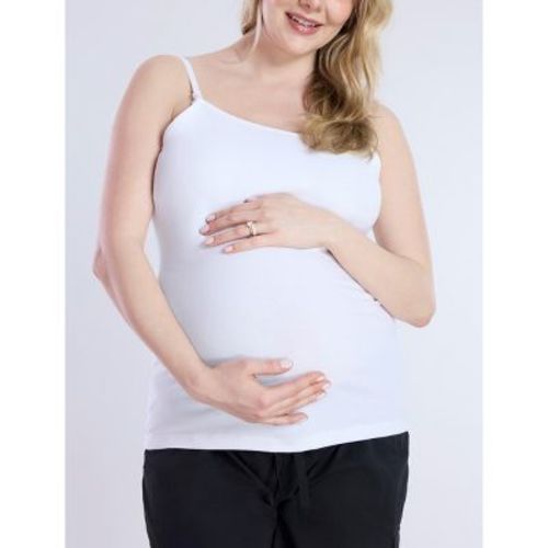Women's Clip Down Nursing Tank Top Cami - Brush - Size: Medium - Motherhood Maternity