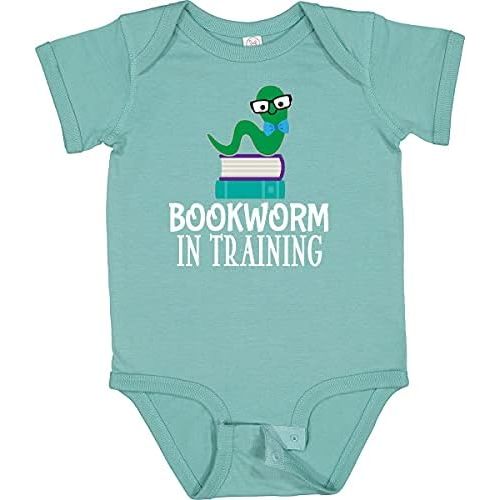 inktastic Future Bookworm in Training Reading Baby Bodysuit