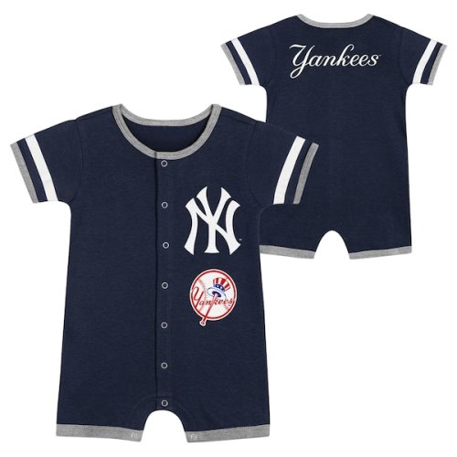 Newborn New York Yankees  Navy Double Hit Coveralls