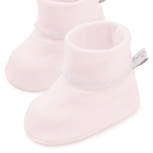 Pink/White Kissy Basics Booties