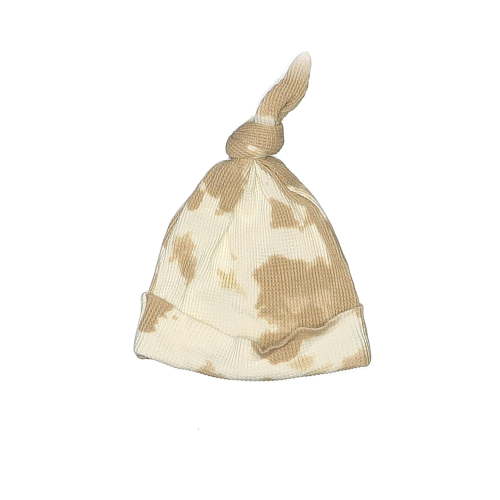 SpearmintLove 100% Cotton Camo Ivory Beanie Size 0-3 mo