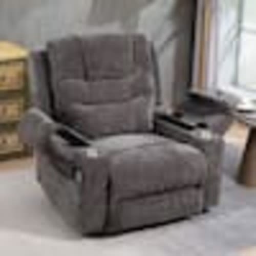 YOFE Upgraded Flagship Oversized Gray Chenille Power Lift Recliner Chair with Extended Footrest and Armrest Storage CamyGY-GI076W547S00-2Recliner01